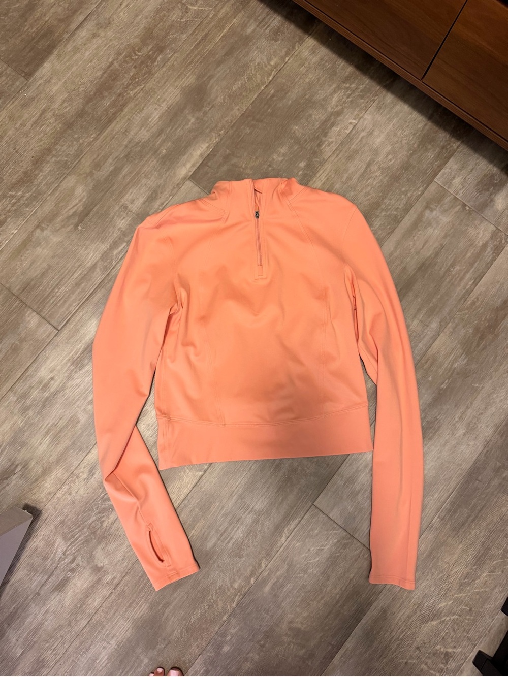Women’s Bright Orange Zip-Front Performance Top